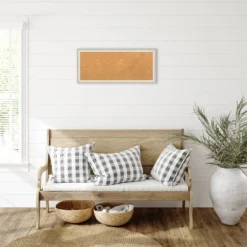 Amanti Art Two Tone Silver Framed Natural Cork Board - 32" x 14" -Amanti Art Shop GUEST 4eecac99 1a1f 4a7f 87fc aeeb58ea4f1f