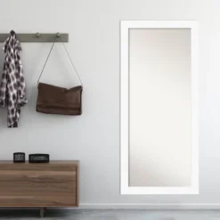 Amanti Art Cabinet White Full Length Floor Leaner Mirror (30" x 66") -Amanti Art Shop GUEST 4f0f0cd8 c42d 49d2 98a7 f4cc9a57b6f8