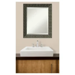 Amanti Art Intaglio Embossed Black Framed Wall Mirror -Amanti Art Shop GUEST 4f2f20e0 2ab3 43b5 96db 2346f2bf495d