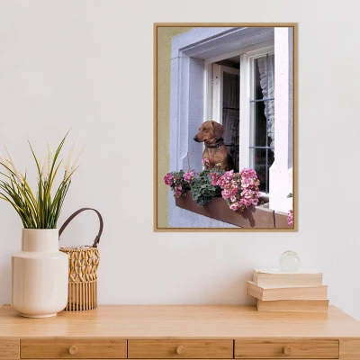 Amanti Art "How Much Is That Dachshund In The Window?" Framed Canvas Wall Art by Ric Ergenbright 7 Amanti Art "How Much Is That Dachshund In The Window?" Framed Canvas Wall Art by Ric Ergenbright - Image 5