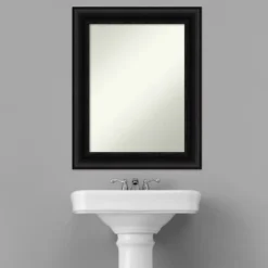 Amanti Art Parlor Black Wall Mirror - 24" x 30" Non-Beveled Bathroom Vanity 15 Amanti Art Parlor Black Wall Mirror - 24" x 30" Non-Beveled Bathroom Vanity -Amanti Art Shop GUEST 4fa35391 578a 4370 a159 1d6971497066