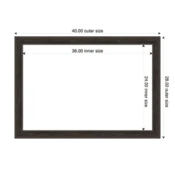 Amanti Art Shipwreck Black Narrow Framed Dry Erase Magnetic Board -Amanti Art Shop GUEST 50611d29 f12e 4990 b9cb 847fcfcabb9c