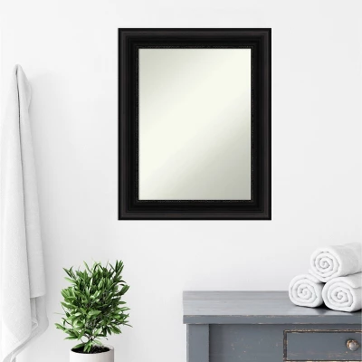 Amanti Art Parlor Black Wall Mirror - 24" x 30" Non-Beveled Bathroom Vanity 10 Amanti Art Parlor Black Wall Mirror - 24" x 30" Non-Beveled Bathroom Vanity - Image 8