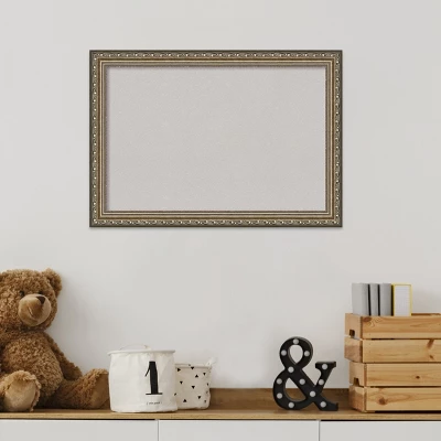 Amanti Art Parisian Silver Wood Framed Corkboard, Grey Cork 7 Amanti Art Parisian Silver Wood Framed Corkboard, Grey Cork - Image 5