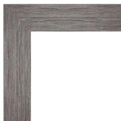 Amanti Art Pinstripe Plank Gray Non-Beveled Bathroom Wall Mirror - 24" x 30" -Amanti Art Shop GUEST 51b4ba29 fdf4 4cd0 b999 37fc85becd12 3