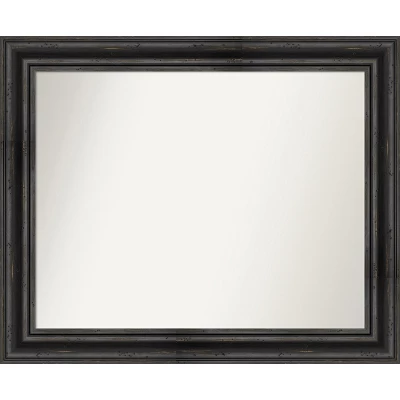 Amanti Art Rustic Pine Black Non-Beveled Wood Bathroom Wall Mirror 13 Amanti Art Rustic Pine Black Non-Beveled Wood Bathroom Wall Mirror - Image 11