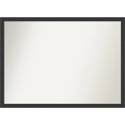 Amanti Art Mezzanotte Black Non-Beveled Wood Bathroom Wall Mirror 14 Amanti Art Mezzanotte Black Non-Beveled Wood Bathroom Wall Mirror - Image 12