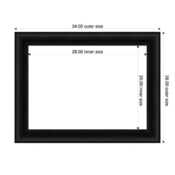Amanti Art Parlor Black Framed Large Magnetic Dry Erase Board -Amanti Art Shop GUEST 533e6d57 be5e 4f9e a005 feddae0fbac4