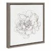 16" X 16" Pen And Ink Florals IV Framed Canvas Wall Art - Amanti Art -Amanti Art Shop GUEST 53549aab 97a2 42eb a0c5 e6d26fe36021