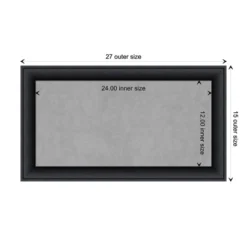 Amanti Art Nero Black Framed Magnetic Board (27 x 15 in.) 8 Amanti Art Nero Black Framed Magnetic Board (27 x 15 in.) -Amanti Art Shop GUEST 536e6fac f3bf 40f1 b247 9f7fd13afa7b