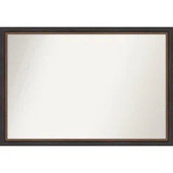 Amanti Art Ashton Black Non-Beveled Wood Bathroom Wall Mirror -Amanti Art Shop GUEST 537c4971 268b 4970 afdf 3211ff94098d