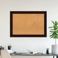 Amanti Art Coffee Bean Brown Framed Corkboard - Premium Natural Cork -Amanti Art Shop GUEST 53b73865 392b 4f24 992b 8b468a798dab