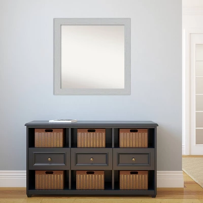 Amanti Art Shiplap White Wood Wall Mirror - 30" x 30" Square Non-Beveled 7 Amanti Art Shiplap White Wood Wall Mirror - 30" x 30" Square Non-Beveled - Image 5