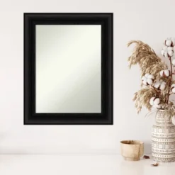 24" X 30" Non-Beveled Parlor Black Wall Mirror - Amanti Art 12 24" X 30" Non-Beveled Parlor Black Wall Mirror - Amanti Art -Amanti Art Shop GUEST 543c92d7 24c1 4766 86a9 fa66ffe8f36d