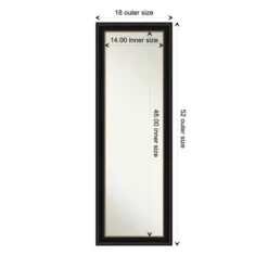 Amanti Art Manhattan Black Full Length Door & Wall Mirror - 52" x 18" 12 Amanti Art Manhattan Black Full Length Door & Wall Mirror - 52" x 18" -Amanti Art Shop GUEST 54966a07 1af5 4f01 9be0 260fc245487b