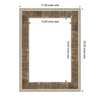 Amanti Art Farmhouse Brown Narrow Framed Magnetic Dry Erase Board 6 Amanti Art Farmhouse Brown Narrow Framed Magnetic Dry Erase Board - Image 4
