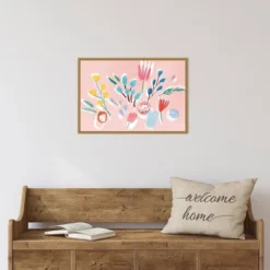 Amanti Art Flowing Florals by Isabelle Z - 23" x 16" Framed Canvas -Amanti Art Shop GUEST 54f234bd 96d5 461c a07d ec0a5b982511