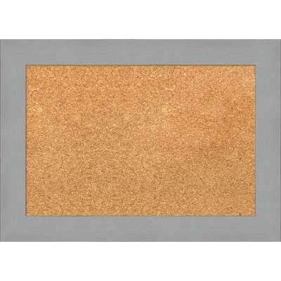 Amanti Art Brushed Nickel Framed Corkboard - Natural Cork Bulletin Board 8 Amanti Art Brushed Nickel Framed Corkboard - Natural Cork Bulletin Board - Image 6
