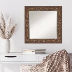 Amanti Art 26" x 26" Bridge Brown Beveled Wood Wall Mirror 13 Amanti Art 26" x 26" Bridge Brown Beveled Wood Wall Mirror -Amanti Art Shop GUEST 557929dc d1e5 46d0 bb54 d055978db08b
