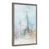 Amanti Art 16" x 23" Blue London Framed Canvas Wall Art by Isabelle Z