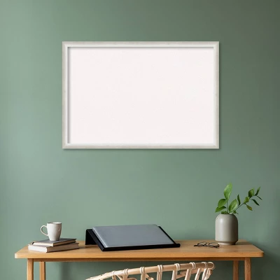Amanti Art Two Tone Silver Wood Framed White Cork Board - 38" x 26" 9 Amanti Art Two Tone Silver Wood Framed White Cork Board - 38" x 26" - Image 7
