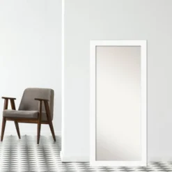 Amanti Art Cabinet White Full Length Floor Leaner Mirror (30" x 66") -Amanti Art Shop GUEST 57cc9dd5 868c 4324 8864 2351c2b741e8