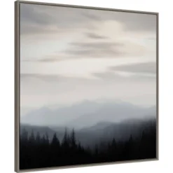 Amanti Art Mountain Vista II by Madeline Clark 30x30 Framed Canvas Wall Art