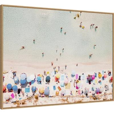 Amanti Art Ventura Beach by Krista Broadway Sylvie Maple Framed Canvas Wall Art 3 Amanti Art Ventura Beach by Krista Broadway Sylvie Maple Framed Canvas Wall Art