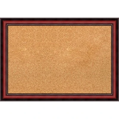 Amanti Art Rubino Cherry Scoop Wood Framed Corkboard, Natural Cork 11 Amanti Art Rubino Cherry Scoop Wood Framed Corkboard, Natural Cork - Image 9