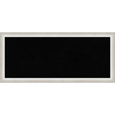 Amanti Art Two Tone Silver Wood Framed Black Cork Board - 32" x 14" 12 Amanti Art Two Tone Silver Wood Framed Black Cork Board - 32" x 14" - Image 10