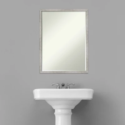 Amanti Art Shiplap White Petite Beveled Wood Bathroom Mirror - 25x19 8 Amanti Art Shiplap White Petite Beveled Wood Bathroom Mirror - 25x19 - Image 6