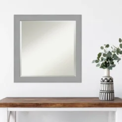 Amanti Art Brushed Nickel Framed Wall Mirror - 24" x 24" Silver Beveled Glass 11 Amanti Art Brushed Nickel Framed Wall Mirror - 24" x 24" Silver Beveled Glass -Amanti Art Shop GUEST 5a1f2312 5d3c 4c4f baa4 34b5396d60a4
