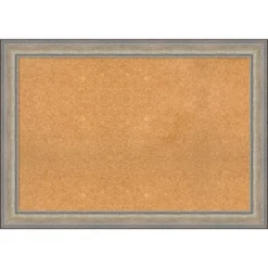Amanti Art Fleur Champagne Silver Wood Framed Cork Board - 41 x 29 -Amanti Art Shop GUEST 5ae410df a0ed 43a7 a288 ff121588b036