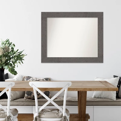 Amanti Art Rustic Plank Gray Wall Mirror (34" x 28") - Hand-Assembled Woodgrain Frame 8 Amanti Art Rustic Plank Gray Wall Mirror (34" x 28") - Hand-Assembled Woodgrain Frame - Image 6