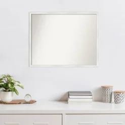 29" X 23" Non-Beveled Breeze Distressed White Wood Wall Mirror - Amanti Art 14 29" X 23" Non-Beveled Breeze Distressed White Wood Wall Mirror - Amanti Art -Amanti Art Shop GUEST 5b33821b c254 418b 81b0 4e804a5327d1