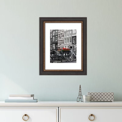 Amanti Art Ashton Black Wood Picture Frame with Gold Beaded Edge 8 Amanti Art Ashton Black Wood Picture Frame with Gold Beaded Edge - Image 6