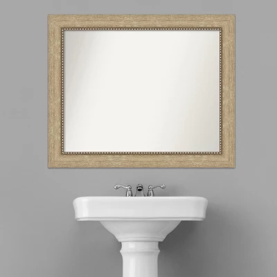 Amanti Art Astor Champagne Non-Beveled Bathroom Wall Mirror 6 Amanti Art Astor Champagne Non-Beveled Bathroom Wall Mirror - Image 4
