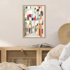 Amanti Art Laundry Day I by Grace Popp - 16" x 23" Framed Canvas Wall Art -Amanti Art Shop GUEST 5c6107ce 7933 4982 94a2 189dcfebfc7e