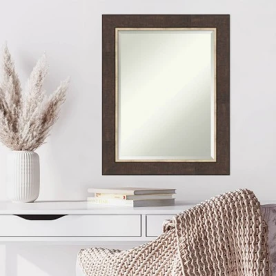 Amanti Art Lined Bronze Beveled Wall Mirror - 23" x 29" 7 Amanti Art Lined Bronze Beveled Wall Mirror - 23" x 29" - Image 5