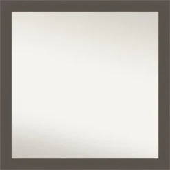 Brushed Non-Beveled Bathroom Wall Mirror -Amanti Art Shop GUEST 5cade983 b4db 45be 9ad6 c403b52e80d1