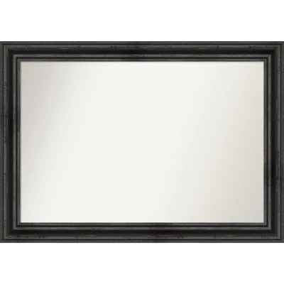 Amanti Art Rustic Pine Black Non-Beveled Wood Bathroom Wall Mirror 16 Amanti Art Rustic Pine Black Non-Beveled Wood Bathroom Wall Mirror - Image 14
