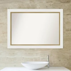 Amanti Art 41x29 Eva Bathroom Wall Mirror - White and Gold Frame 16 Amanti Art 41x29 Eva Bathroom Wall Mirror - White and Gold Frame -Amanti Art Shop GUEST 5d8711c1 44bc 4ca9 8853 a94d3b6f44ee