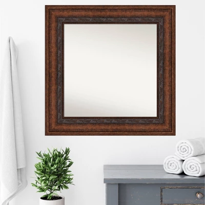 Amanti Art Decorative Bronze Wall Mirror - 36" x 36" Square Bathroom Mirror 9 Amanti Art Decorative Bronze Wall Mirror - 36" x 36" Square Bathroom Mirror - Image 7