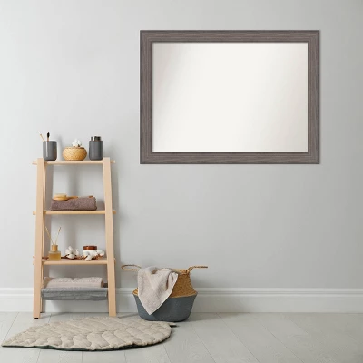 Amanti Art Country Barn Wood Wall Mirror - 43" x 32" Non-Beveled Rustic Brown 6 Amanti Art Country Barn Wood Wall Mirror - 43" x 32" Non-Beveled Rustic Brown - Image 4