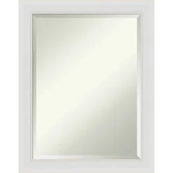Amanti Art Flair Soft White Framed Bathroom Vanity Wall Mirror -Amanti Art Shop GUEST 6031322e a515 40a5 9fee 7f679327de2e