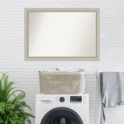 Amanti Art Romano Silver Narrow Wood Bathroom Wall Mirror - 40" x 28" 17 Amanti Art Romano Silver Narrow Wood Bathroom Wall Mirror - 40" x 28" -Amanti Art Shop GUEST 60c605e0 0da9 4a01 9467 1f42ceb41ba8