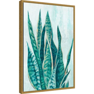 Amanti Art Eva Watts Variegated Snake Plant Framed Canvas Wall Art 3 Amanti Art Eva Watts Variegated Snake Plant Framed Canvas Wall Art
