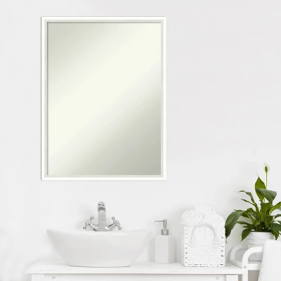 Amanti Art Lucie White Wood Bathroom Wall Mirror - 19" x 25" 8 Amanti Art Lucie White Wood Bathroom Wall Mirror - 19" x 25" - Image 6