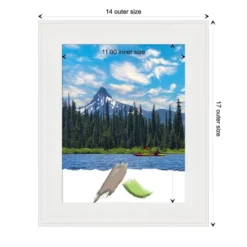 Amanti Art Vanity White Narrow Picture Frame (11x14) -Amanti Art Shop GUEST 621fca49 496d 4d9d 9c68 a85e9572f82c