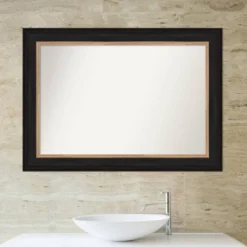 Amanti Art Vogue Black & Gold Scoop Non-Beveled Bathroom Wall Mirror - 43" x 31" 14 Amanti Art Vogue Black & Gold Scoop Non-Beveled Bathroom Wall Mirror - 43" x 31" -Amanti Art Shop GUEST 6228098c 918e 4d05 9eb5 b2ff63adb487